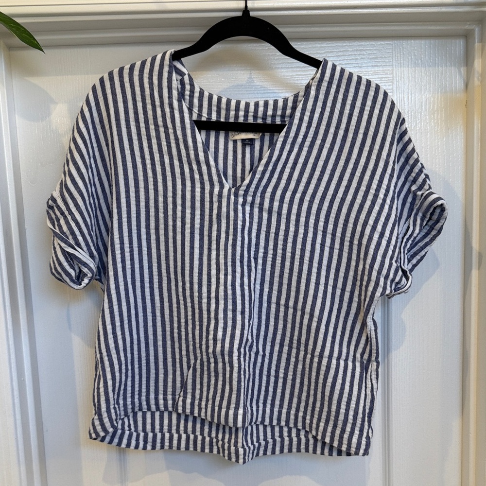 Universal Thread Navy and White Striped Shirt